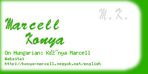 marcell konya business card